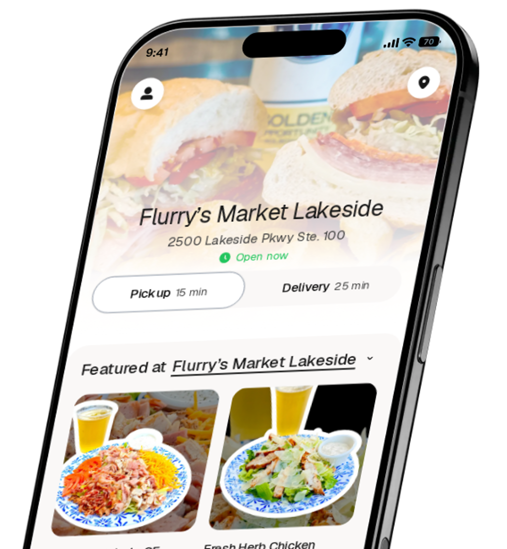Flurry’s Market Lakeside app preview